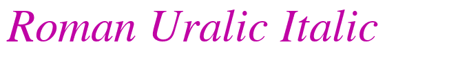 Roman Uralic Italic